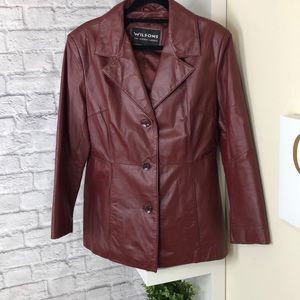 Wilson’s Red Leather jacket Large